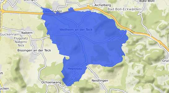 Bodenrichtwertkarte Weilheim an der Teck